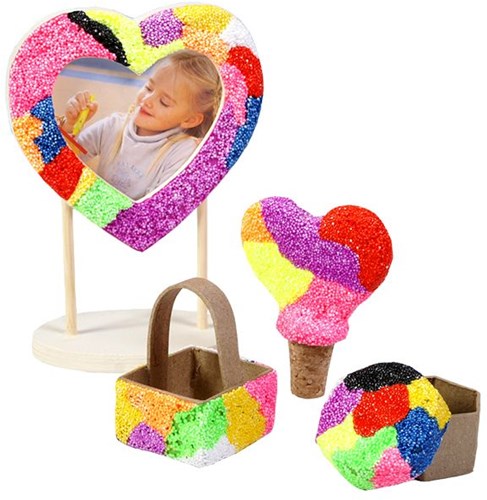 Creativ Company Schaumknete Set mit 10 Farben - 10x35g Modelliermasse