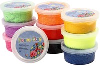 Creativ Company Schaumknete Set mit 10 Farben - 10x35g Modelliermasse-2