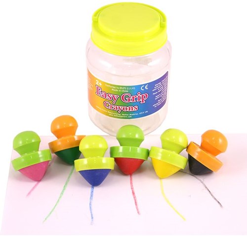 Easy grip Wachsmalstifte Set multicolor für Kinder - ergonomische Wachskreiden