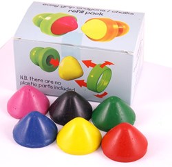Easy grip wasco Nachfüllset - Wachsmalstifte Nachfüllung - Multicolor - Kreatives Spielzeug