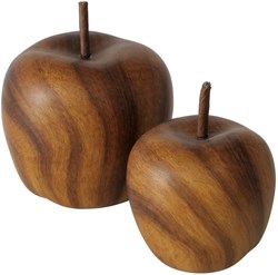 Boltze Home Deko Apfel Keramik Set Herbst Stimmung 2 Stück