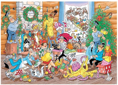 Jumbo Puzzle 500 Teile Weihnachts Puzzle JvH Weihnachtskribbeln-2