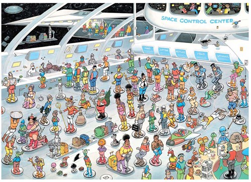 Jumbo Puzzle Jan van Haasteren 2-in-1 2 x 1000 Teile Puzzle-2