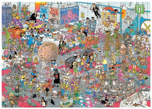 Jumbo Puzzle Jan van Haasteren 2-in-1 2 x 1000 Teile Puzzle-3