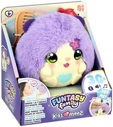 Jumbo interaktives Hamster Kuscheltier Funtasy Family Kiss Meez lila