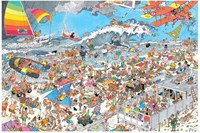 Jan van Haasteren Legpuzzel - Op het Strand 1500st.-2