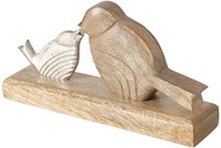 Boltze Home Dekofigur Vogel mit Jungtier 23x5x12cm Tischdeko