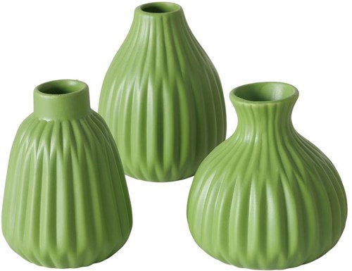 Boltze Home Vase grün Keramik dekorativ botanisch 11cm