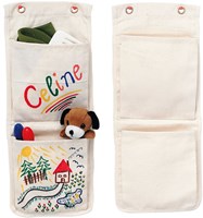 Aufbewahrungsset Baumwolle Wandtasche Organizer für Kinder - beige-2