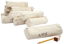 Creativ Company Baumwoll-Etui natur 6x20 cm mit Reißverschluss