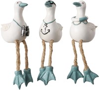 Boltze Home Dekofigur Möwe Bungelbeine 8x13cm mehrfarbig