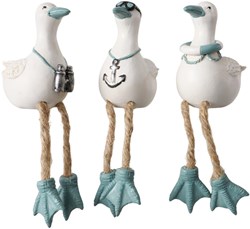 Boltze Home Dekofigur Möwe Bungelbeine 8x13cm mehrfarbig
