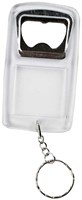 Creativ Company Schlüsselanhänger Flaschenöffner transparent 8x4,5 cm 5 Stück
