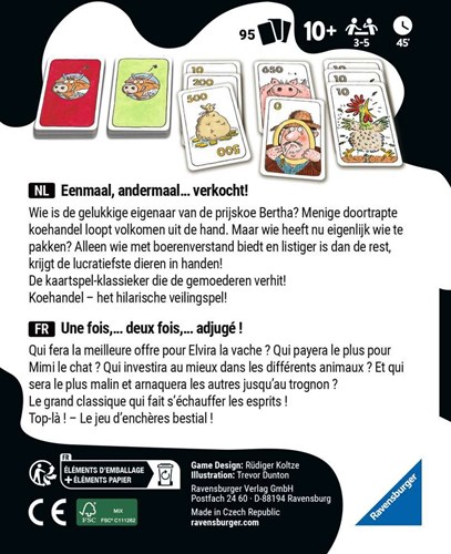 Ravensburger Kartenspiel Kuhhandel - strategisches Familienspiel Tiere-2