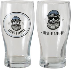 Boltze Home Bierglas Pintglas Camper 550ml mehrfarbig spülmaschinenfest