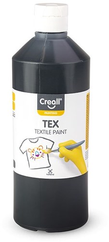 Creall Textilfarbe Schwarz 500ml - Acrylfarbe für Textilien-2