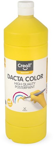Creall Plakatfarbe Gelb - Dacta Color 1000ml kreative Farbe