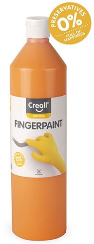 Creall Fingerfarbe Orange konservierungsmittelfrei 750ml Kinderfarbe-2