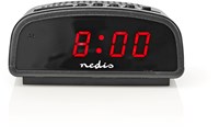 Nedis digitale Wecker LED Uhr - schwarz - moderner Alarmwecker-2