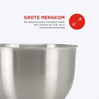 Bourgini classic kitchen chef 4,5l red-3