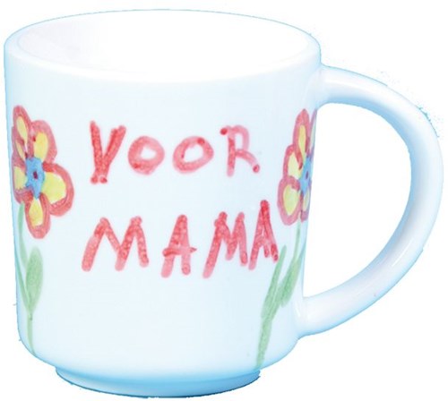 Knutsel mok van keramiek