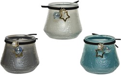 Decoris Duftkerze im Glas Stimmungslicht Ø7,3x6,8cm Multi Duft