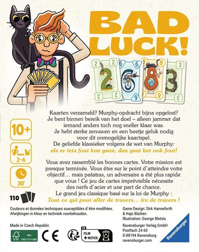 Ravensburger Kartenspiel Bad Luck - Familienspiel Glücksspiel-2