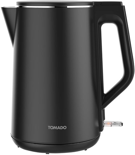 Tomado Wasserkocher doppelwandig 1,5L 2200W schwarz Cool-Touch Küche