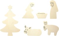 Eduplay Holz Weihnachtskrippe Kerzenhalter - Bastelset für Kinder Weihnachten-2