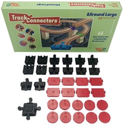 Toy2 Allround Set L - Schienenadapter Set für Duplo und Brio Eisenbahn