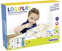 Beleduc Magnetspiel Holz LogiPlay Lernspielzeug für Kinder-3