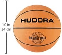 Hudora Basketball Gummi 24 cm - Kinderspielzeug Sportball Mehrfarbig-2