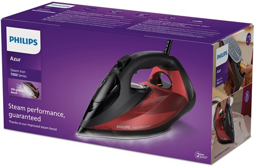 Philips Dampfbügeleisen schwarz rot 7000 Series kraftvoller Dampf-3