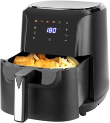 Daily Home Heißluftfritteuse 6 Liter Digitaldisplay PFAS-frei schwarz