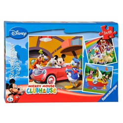 Ravensburger Puzzle Mickey Mouse Kinderpuzzle 3x49 Teile Disney