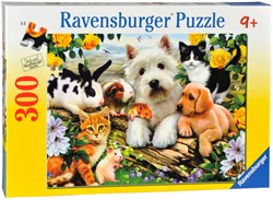 Ravensburger Puzzle Tiere - Happy Animal Buddies 300 Teile Jigsaw Puzzle