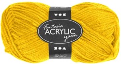 Creativ Company Acrylgarn Gelb 50g - Fantasia Textilgarn 80m