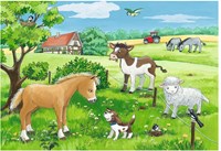 Ravensburger Puzzle Tierkinder auf dem Land 2x12 Teile Kinderpuzzle-2