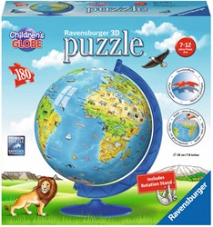 Ravensburger 3D Puzzle XXL Kinder Weltkugel Lernspielzeug - 180 Teile
