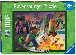 Ravensburger Puzzle Monster Minecraft - Kinderpuzzle - 100 XXL Teile
