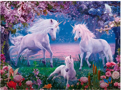 Ravensburger Puzzle Einhörner Kinderpuzzle 100 Teile XXL Karton-2