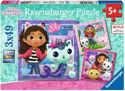 Gabby's Poppenhuis Legpuzzel, 3x49st.