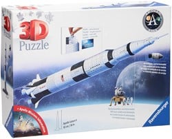 Ravensburger 3D Puzzel Apollo Saturn V, 440st.