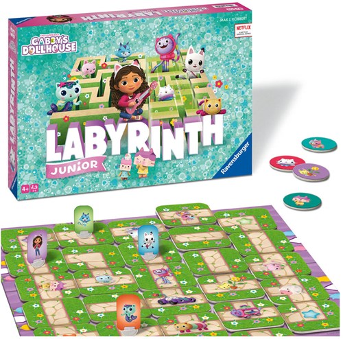 Ravensburger Gabby's Dollhouse Junior Labyrinth - Brettspiel für Kinder-3