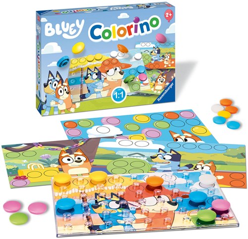 Bluey Kinderspiel Colorino - Lernspielzeug Farben lernen für Kinder-2