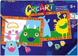 Ravensburger Malen nach Zahlen - CreArt Lustige Monster für Kinder
