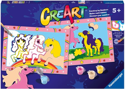 Ravensburger Malen nach Zahlen - CreArt Springende Ponys für Kinder