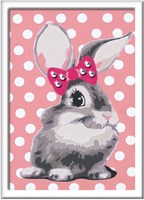 Ravensburger Malen nach Zahlen - CreArt Hase mit Glitzer - Bastelset für Kinder-2