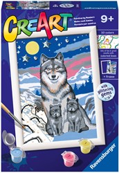 Ravensburger Malen nach Zahlen - CreArt Wundervolle Wolfsfamilie Set