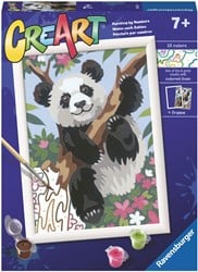 Ravensburger Malen nach Zahlen - CreArt Verspielter Panda Tier-Set